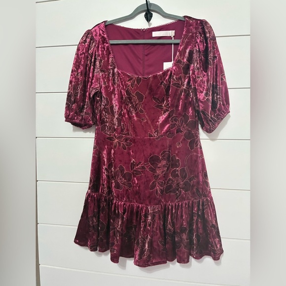 Rachel Parcell Crushed Velvet Mini Dress size 12 - Picture 7 of 13